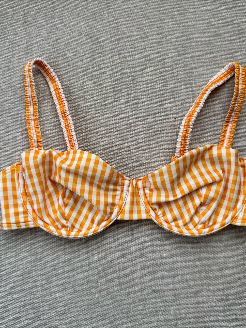 Peony Gingham swimsuit top